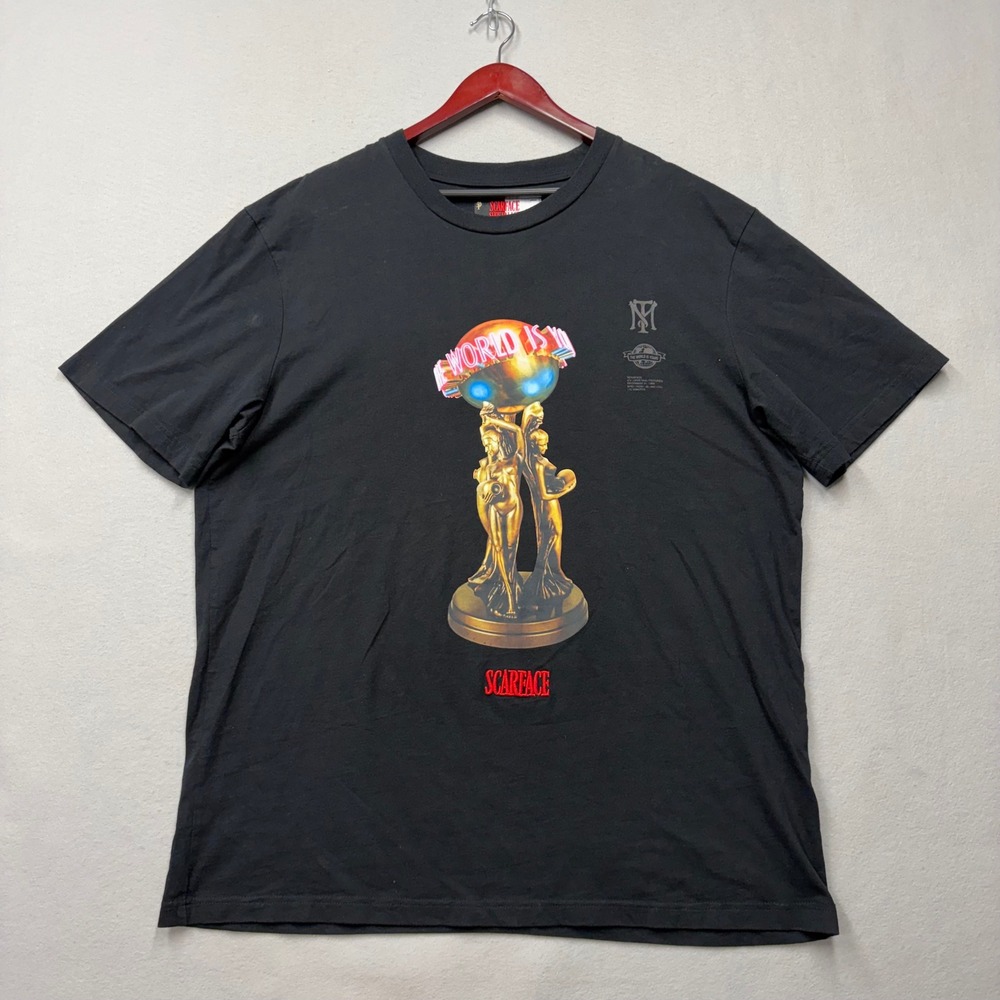 Shoe Palace Scarface T-Shirt Mens 2XL Black The World Is Yours Graphic Tee